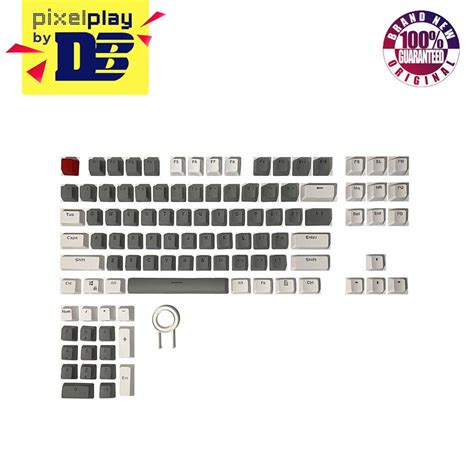 104 Doubleshot OEM PBT Keycaps (Greyish White) | Shopee Philippines