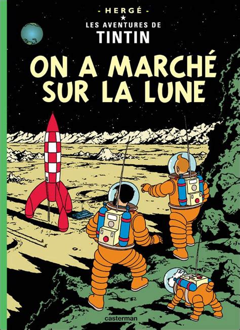 On a marché sur la lune Reproduction en fac similé Hergé Salle