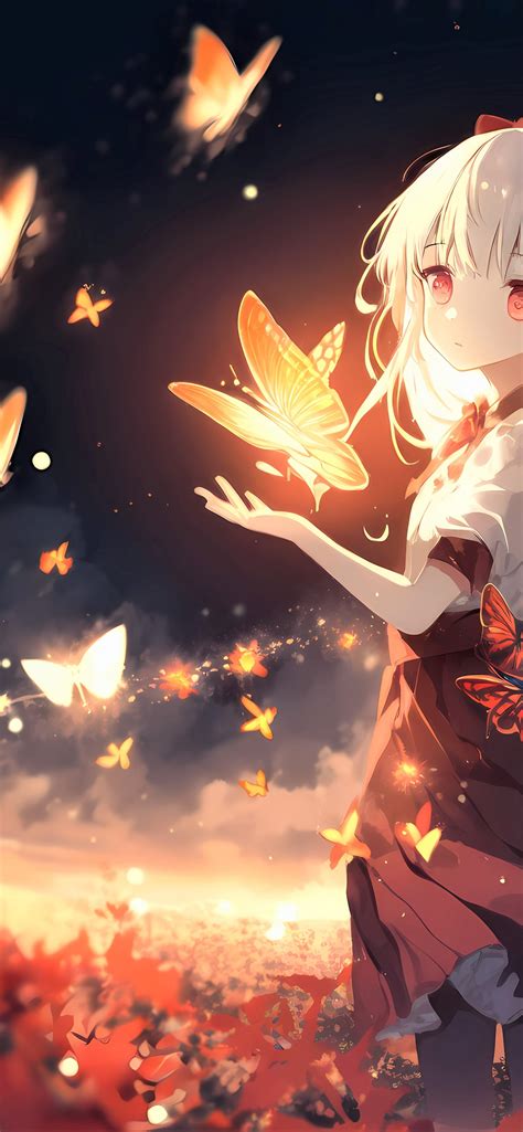 Anime Girl Wallpaper 4k Surreal Butterflies 5k