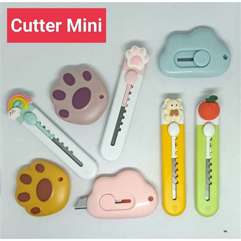 Jual Piyoshi Cutter Mini Lucu Pisau Pemotong Kertas Motif Awan