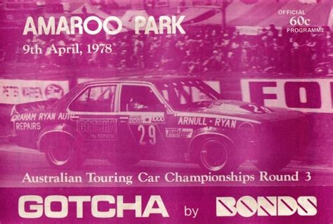 1978 Australian Touring Car Championship Programmes The Motor Racing