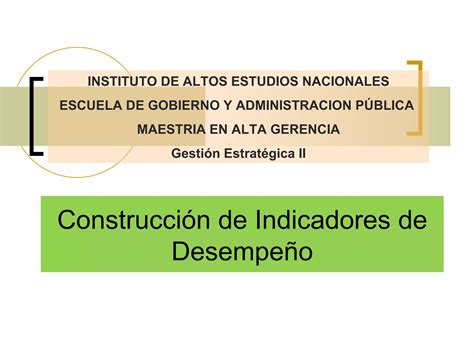 Construccion De Indicadores PPT