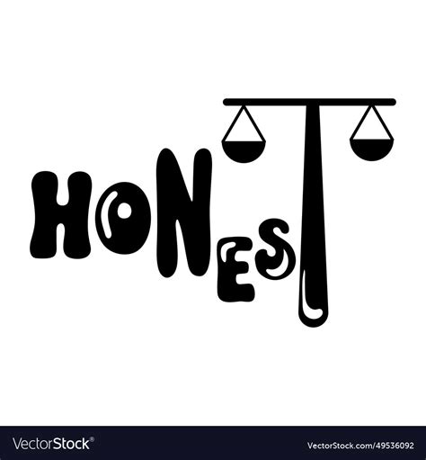 Honest Word Royalty Free Vector Image Vectorstock