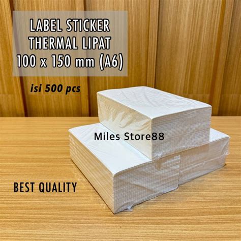 Jual Kertas Termal Label Thermal Stiker Pengiriman 100 X 150 Mm Isi