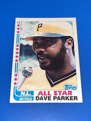 1982 Topps Dave Parker All Star Baseball Card 343 Pittsburgh Pirates