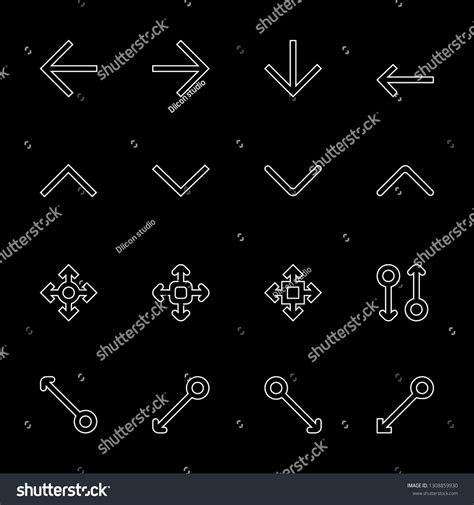 All Icon Set Royalty Vector Image Stock Vector Royalty Free