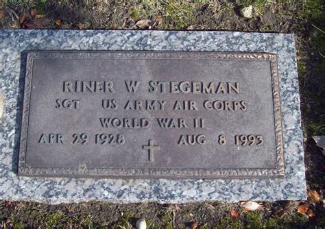 Riner W Slim Stegeman 1928 1993 Find A Grave Memorial