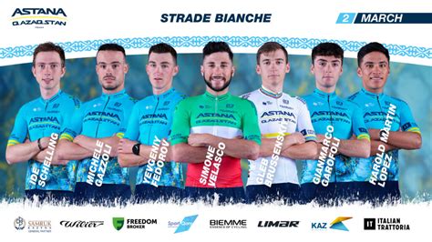 Strade Bianche Rider Roster Astana Qazaqstan