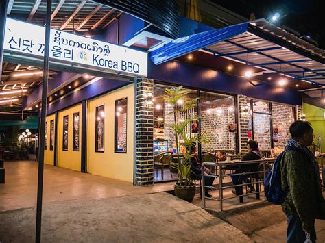 Vangvieng Lao Dec Street Food Caf Oder Restaurant In Der