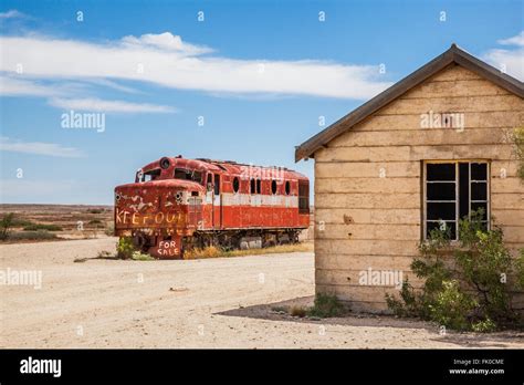 Old Ghan Locomotive At Marree Station South Australia The Old Ghan