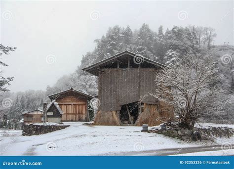 Snowing in japan stock photo. Image of snowing, snow - 92353326