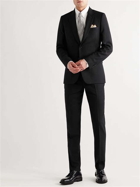 Black Soho Slim Fit Wool Twill Suit Jacket Paul Smith Mr Porter