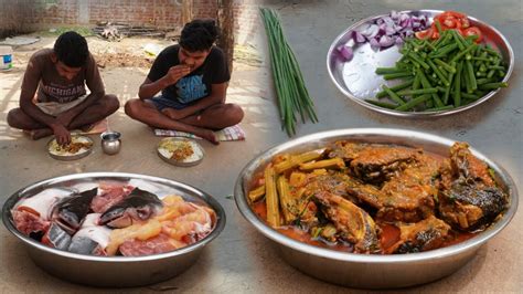 Village Food Drumstick Fish Curry Recipe Fish Curry With Sahjan