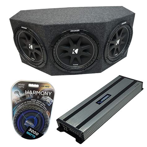 Buy Harmony Audio Kicker Bundle C12 Comp Triple 12 Loaded Subwoofer