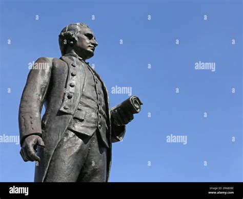 A Statue Of The Famous Explorer Captain James Cook The Statue Is