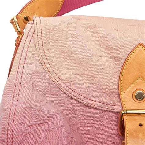 Pink Louis Vuitton Leather Fabric