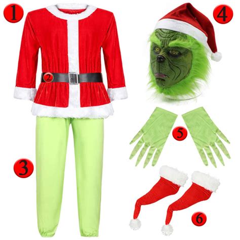Monstro Verde Do Natal - Fantasia de Monstro Verde Natal Papai Noel Cosplay Grinch em Promoção ...