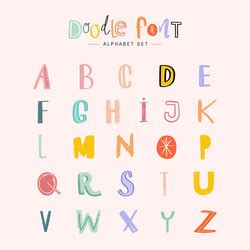 Doodle Art Alphabet Vector Images (over 7,100)