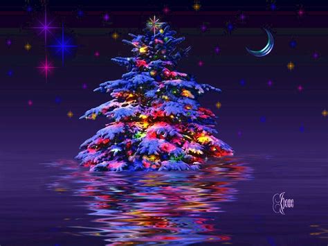 Merry Christmas Desktop Wallpaper Free Of Charge In - Christmas Tree ...