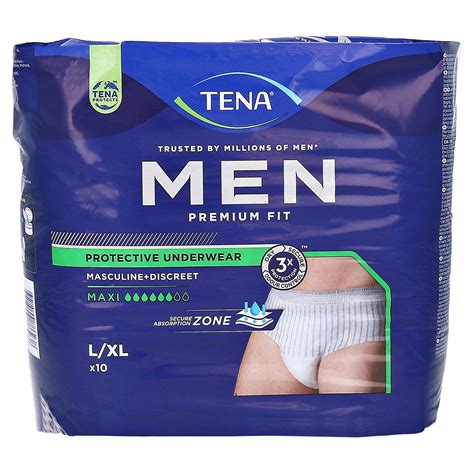 Tena Men Premium Fit Inkontinenz Pants Maxi Lxl 10 Stück Medpex