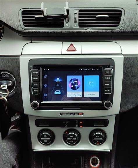 Radio Android Auto Nowe Din Volkswagen Seat Skoda Nawigacja Wifi Bt