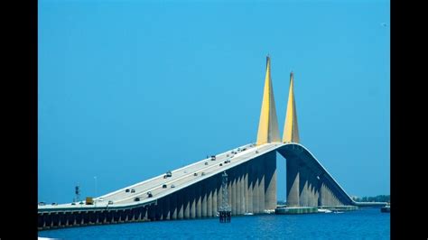 Driving Over The 430 Feet Tall Skyway Bridge Skyway Sunshine Skyway