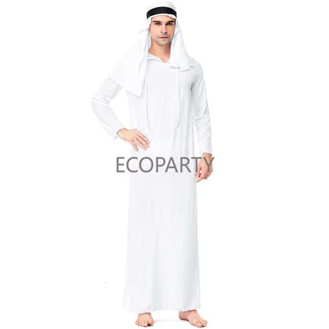 Arabian Man Robe Costume Dubai Gangster Night Sultan Arab Sheik Men Middle East For Halloween