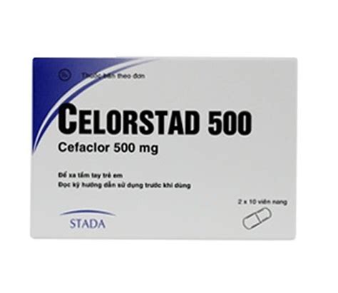 Uses Of Cefaclor Stada 500mg Vinmec