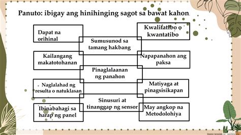 Aralin 8 Mga Katangian At Uri Ng Pananaliksik Pptx