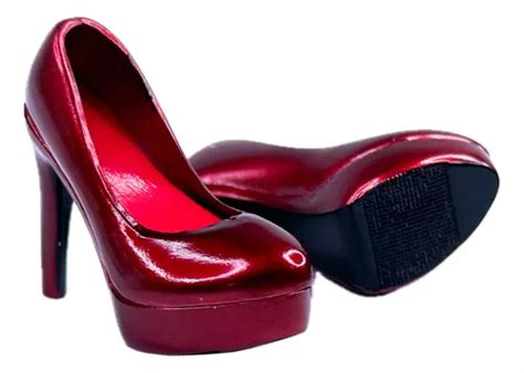 Zapatillas Rojo Cromo Para Phicen Worldbox O Hot Toys Mercadolibre