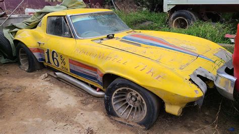 Vintage 1963 Corvette Race Car Barn Find Parked For 44 Years