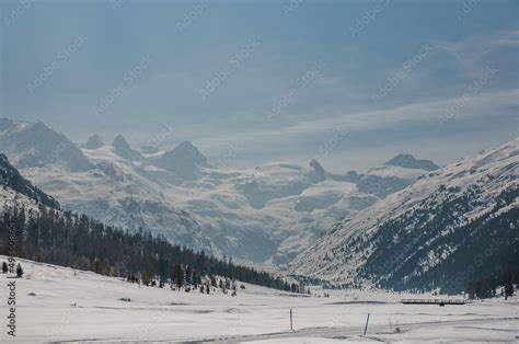 Val Roseg Piz Roseg Ova Da Roseg Rosegbach Piz Sella Piz