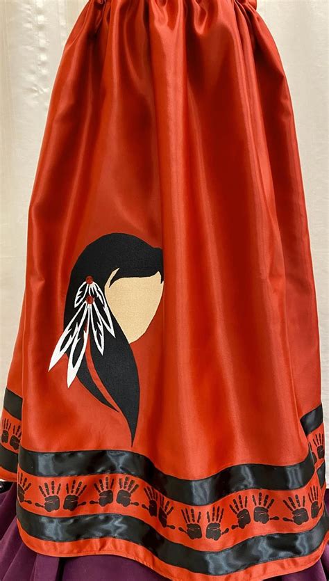 Mmiw Faceless Woman Ribbon Skirt Etsy Canada Ribbon Skirts Native