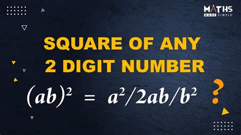 How To Find Square Of Any 2 Digit Number Square Root Tricks Maths