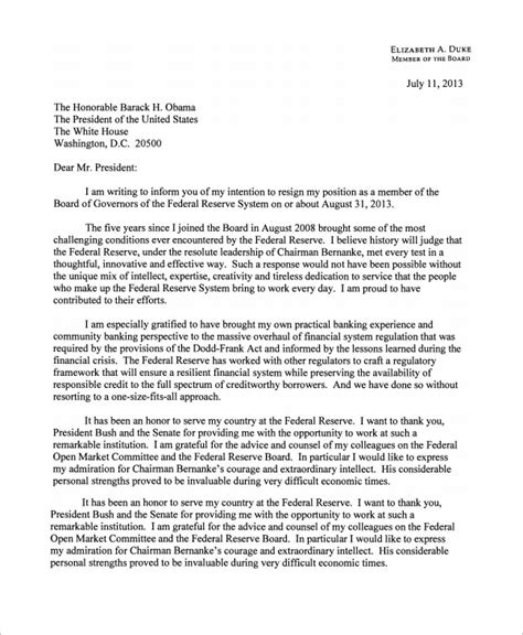 Military Resignation Letter