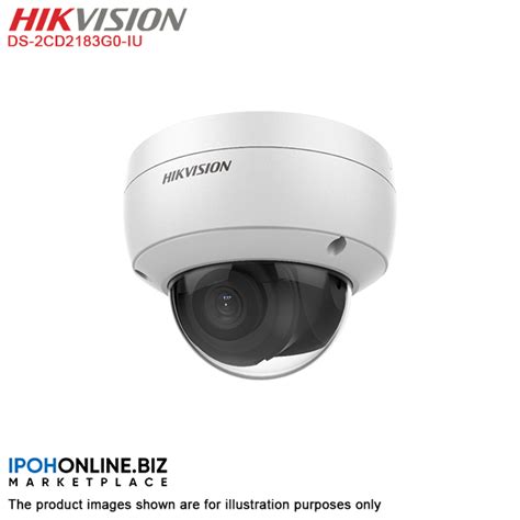 Hikvision DS 2CD2183G0 IU 4K 8MP 2 8mm WDR EXIR Fixed Dome Network IP