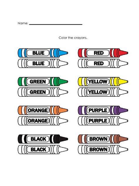 Color The Crayons | PDF