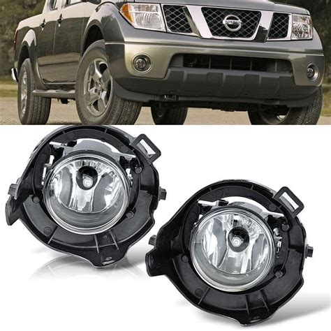 For Nissan Frontier Fog Lights Driving Front Painted Bumper