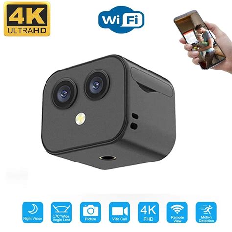 Mini Wifi Ip Camera Hd 4k Wireless Security Surveillance Micro Dual Cam