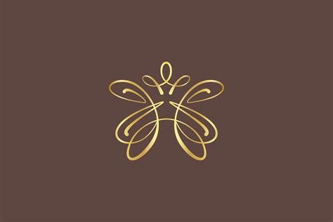 Logo Monarch Butterfly Elegant Beauty Graphic by captoro · Creative Fabrica