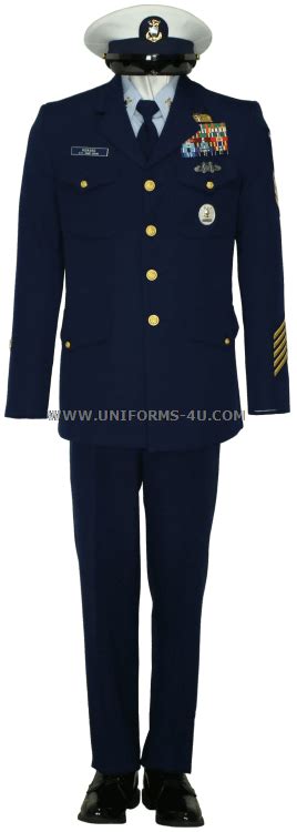 Us Coast Guard Male Cpo Enlisted Service Dress Blue Uniform