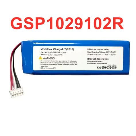 Batería de repuesto Original GSP1029102R 18000mAh para JBL Charge 2