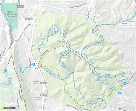 Green Mountain Trail Map