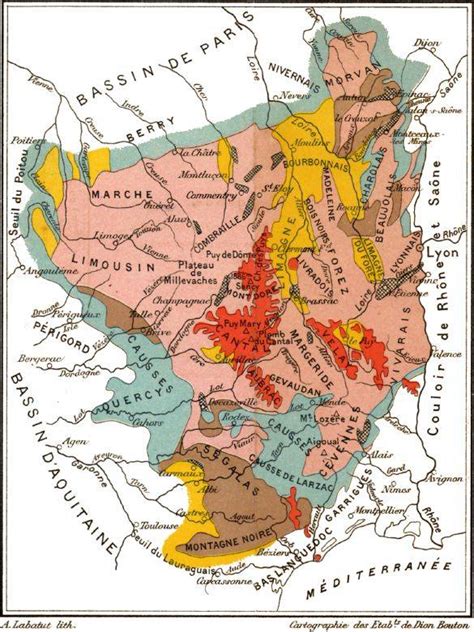 Carte Géologique Du Massif Central