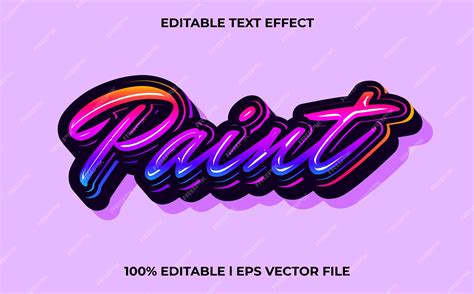 Premium Vector Paint 3d Text Effect With Gravity Theme Stylish Text