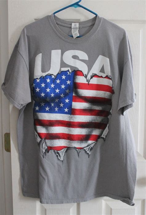 vintage flag usa shirt - Gem