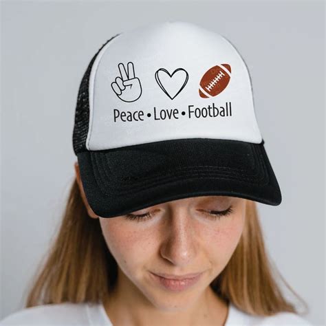 Peace Love Football Svg Football Svg Peace Love Svg Peace Svg Football