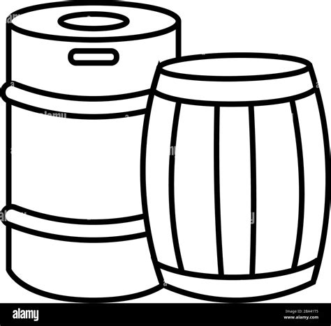 Isolated Beer Barrel Icon Stock Vector Image And Art Alamy