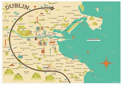 Dublin Ireland attractions Map | secretmuseum