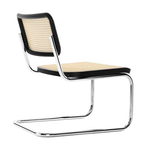 Thonet S Vl Cantilever Lounge Chair Chromed Frame Ambientedirect